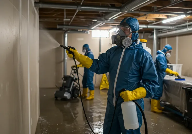 Basement Sanitization and Antimicrobial Treatment process in Jewett, TX